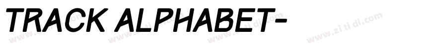 Track alphabet字体转换